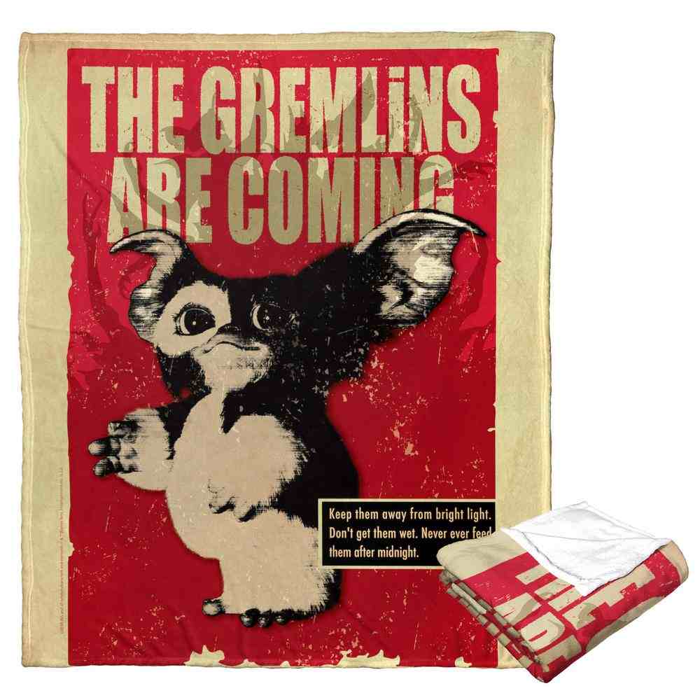Warner Bros. Gremlins They Are Coming Silk Touch Throw Blanket 50x60 Inches