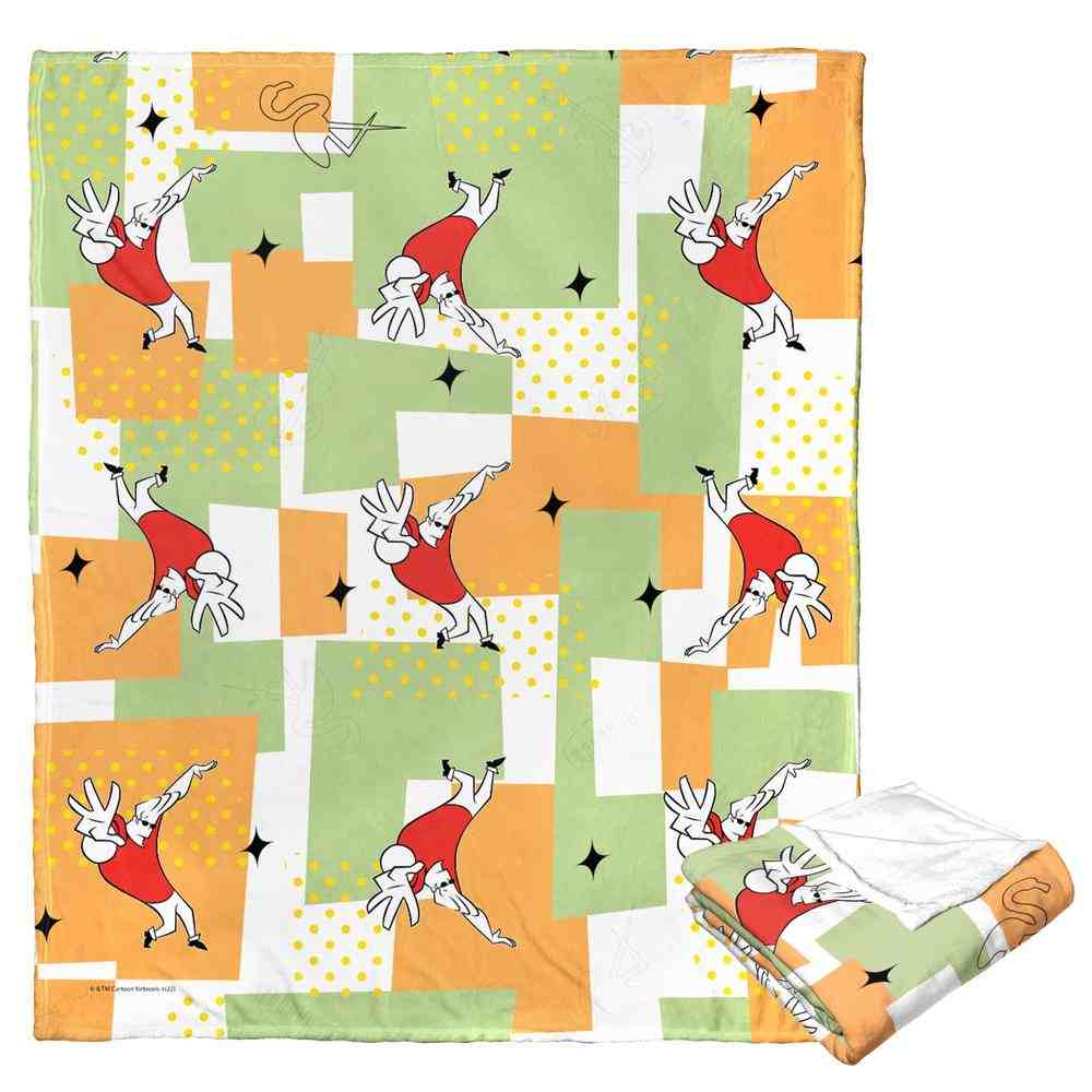 Cartoon Network Johnny Bravo Johnny's Moves Silk Touch Throw Blanket 50x60 Inches
