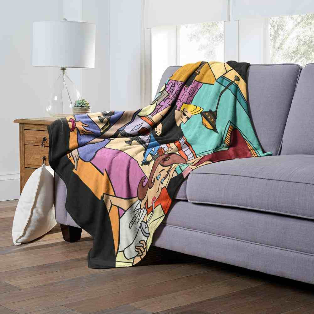 Cartoon Network Johnny Bravo Reliable With The Ladies Silk Touch Throw Blanket 50x60 Inches