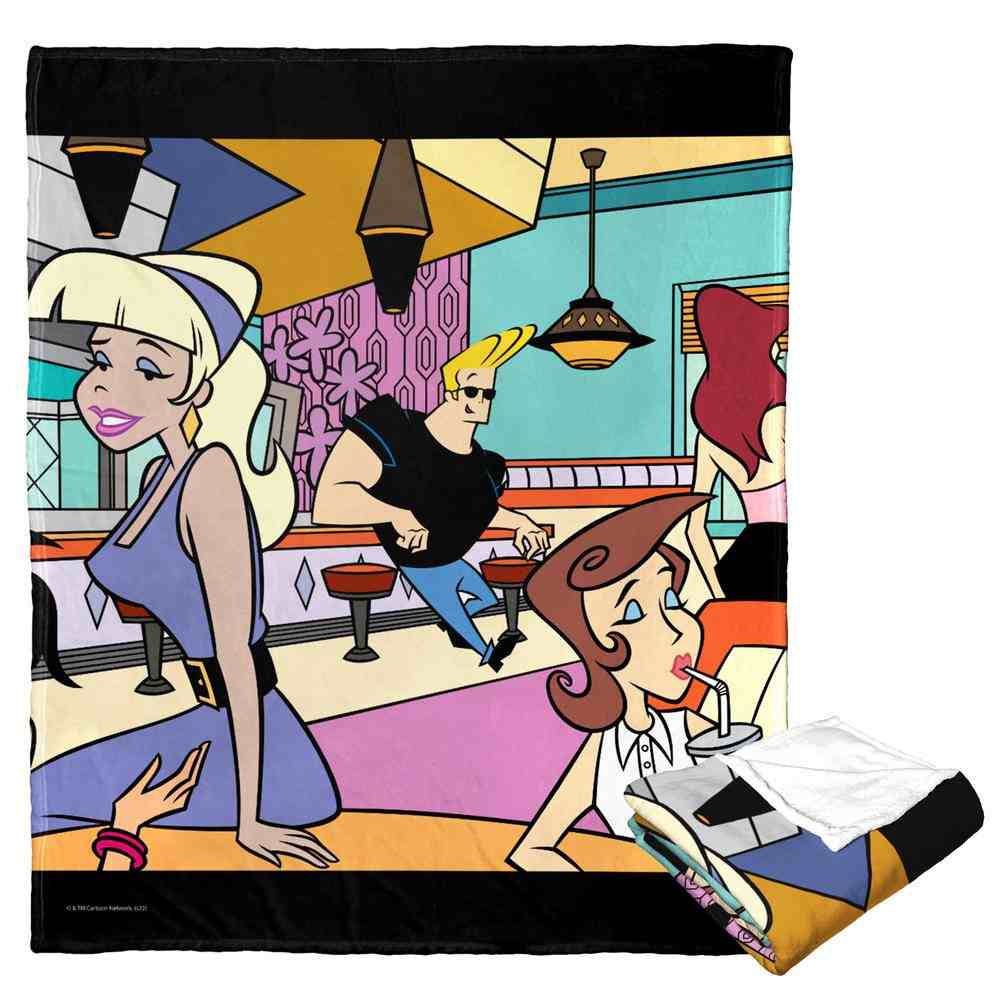 Cartoon Network Johnny Bravo Reliable With The Ladies Silk Touch Throw Blanket 50x60 Inches