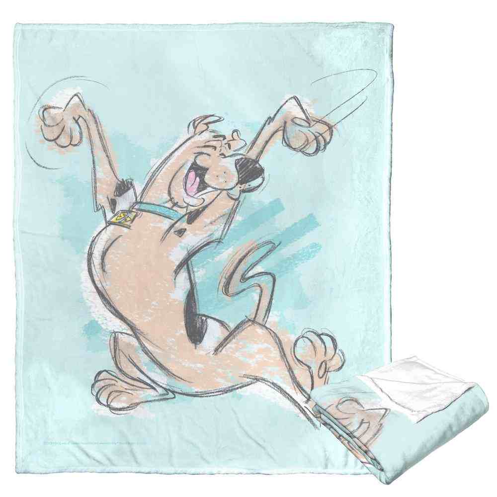 Warner Bros. Scooby-Doo Joyful Scooby Silk Touch Throw Blanket 50x60 Inches