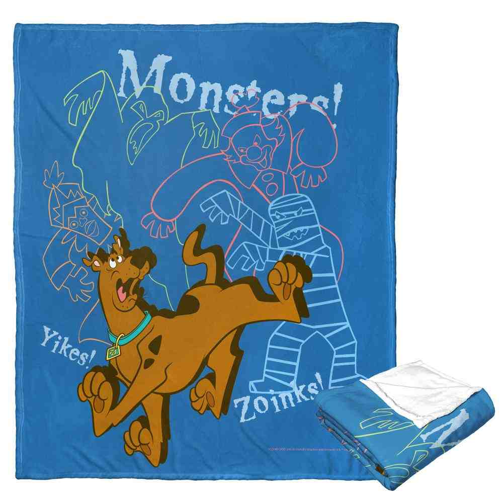 Warner Bros. Scooby-Doo Monsters Oh My Silk Touch Throw Blanket 50x60 Inches