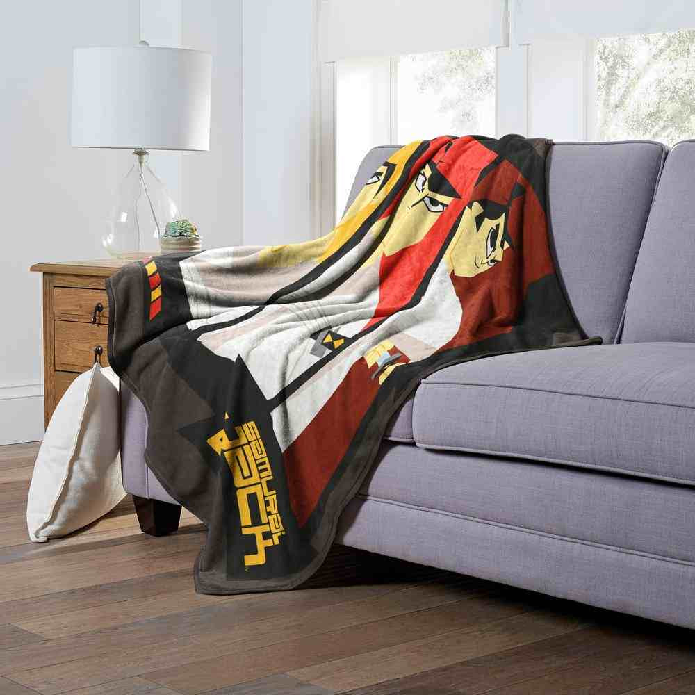 Cartoon Network Samurai Jack Jack Panels Silk Touch Throw Blanket 50x60 Inches