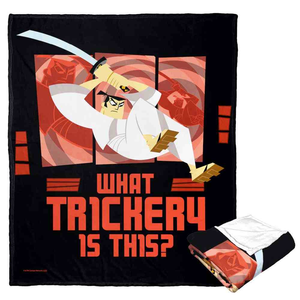 Cartoon Network Samurai Jack What Trickety Is This Silk Touch Throw Blanket 50x60 Inches