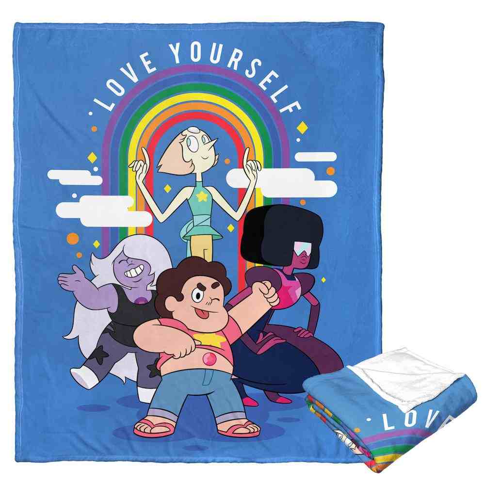 Cartoon Network Steven Universe Love Yourself Silk Touch Throw Blanket 50x60 Inches