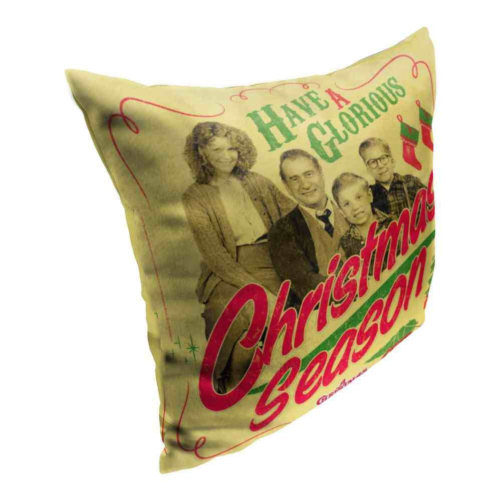 Warner Bros. A Christmas Story Glorious Christmas Season Throw Pillow 18x18 Inches