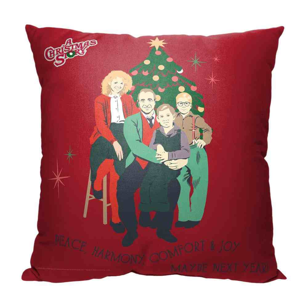 Warner Bros. A Christmas Story Maybe Next Year Throw Pillow 18x18 Inches