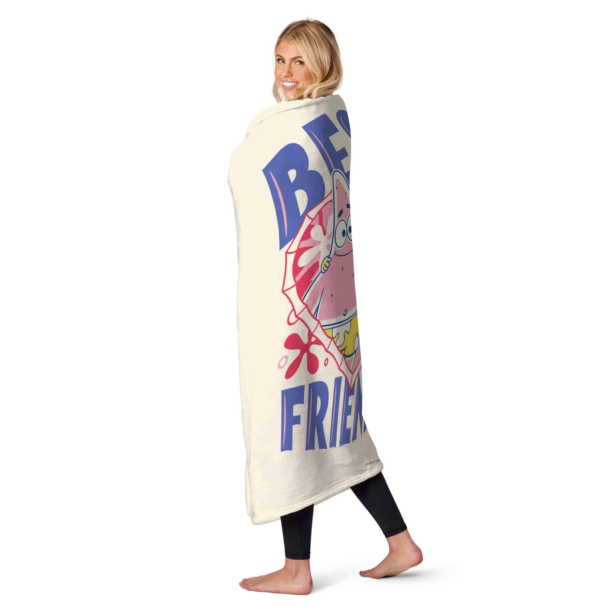 Nickelodeon Spongebob Squarepants Best Friends Silk Touch Throw Blanket 50x60 Inches