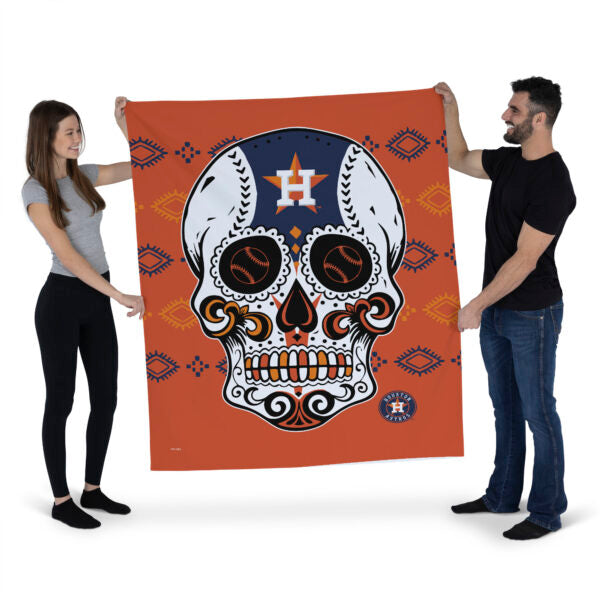 MLB Houston Astros Candy Skull Wall Hanging 34¡Á40 Inches