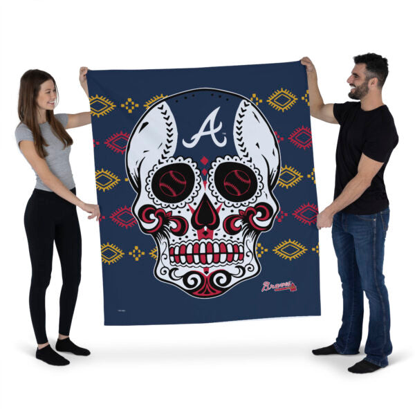 MLB Atlanta Braves Candy Skull Wall Hanging 34¡Á40