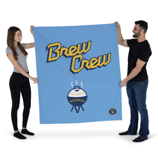 MLB Milwaukee Brewers City Connect Wall Hanging 34¡Á40 Inches