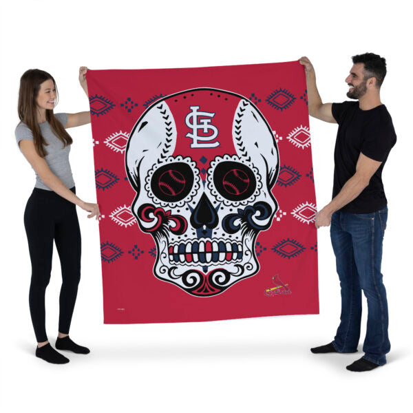 MLB St. Louis Cardinals Candy Skull Wall Hanging 34¡Á40 Inches