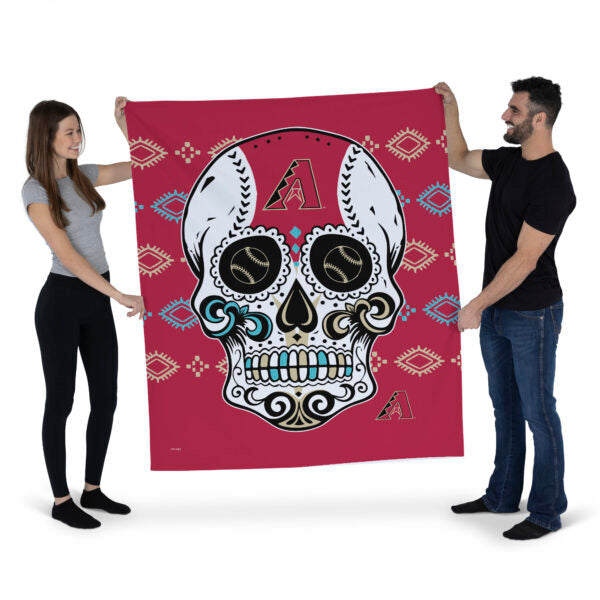 MLB Arizona Diamondbacks Candy Skull Wall Hanging 34¡Á40