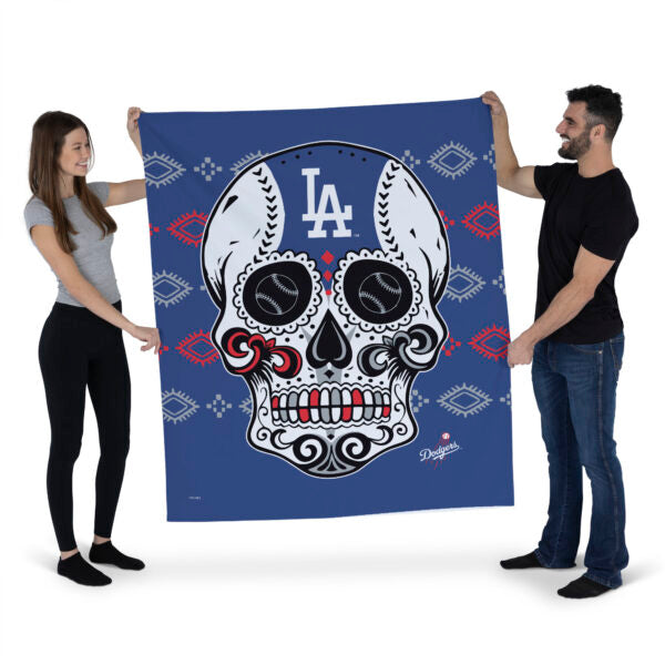 MLB Los Angeles Dodgers Candy Skull Wall Hanging 34¡Á40 Inches