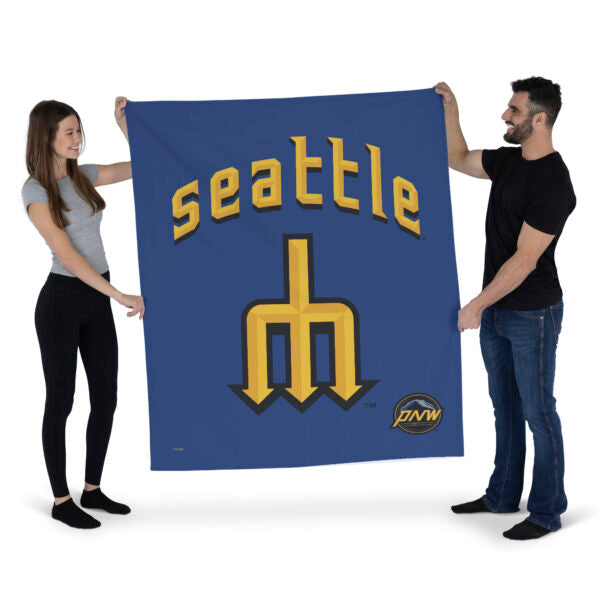 MLB Seattle Mariners City Connect Wall Hanging 34¡Á40 Inches