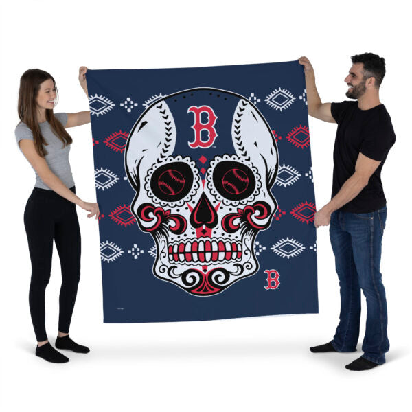 MLB Boston Red Sox Candy Skull Wall Hanging 34¡Á40