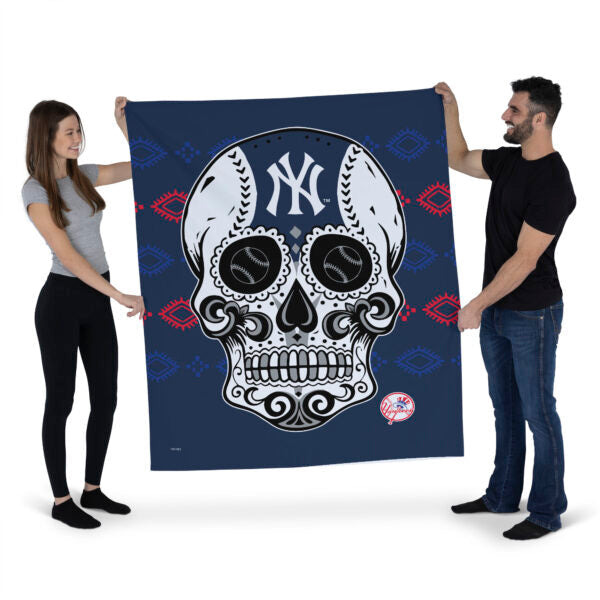 MLB New York Yankees Candy Skull Wall Hanging 34¡Á40 Inches