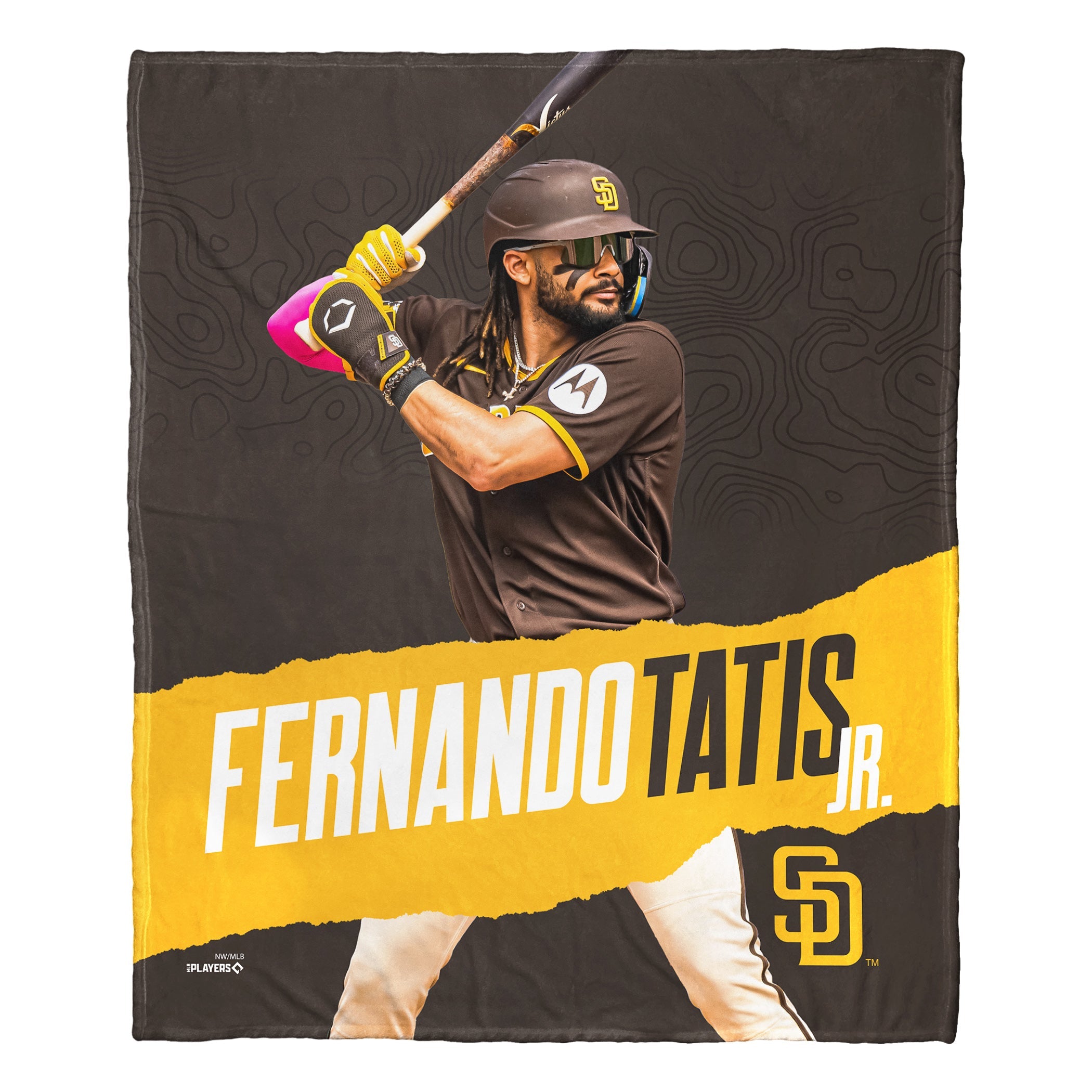 MLB San Diego Padres Fernando Tatis Jr. Silk Touch Throw Blanket 50x60 Inches