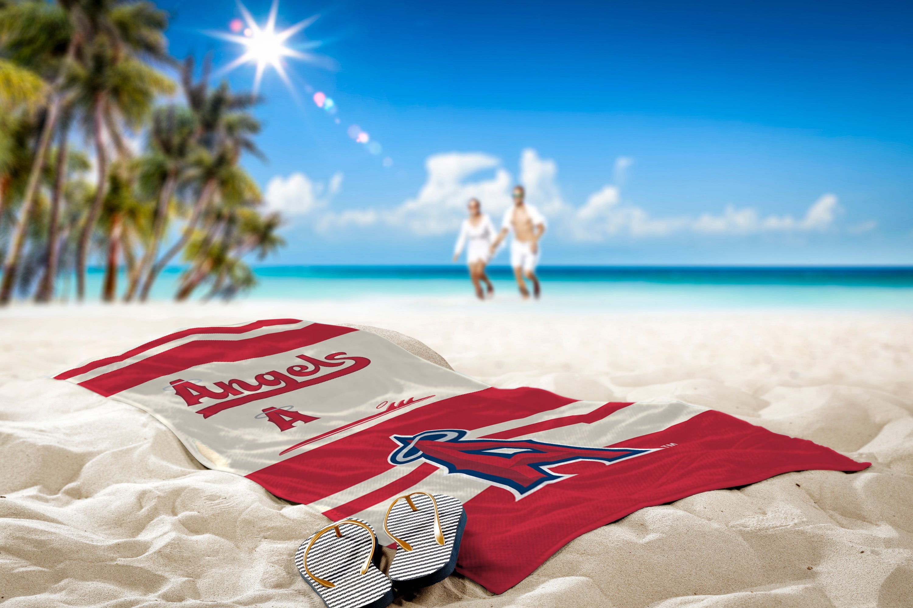 MLB Los Angeles Angels City Connect Beach Towel 30x60 Inches