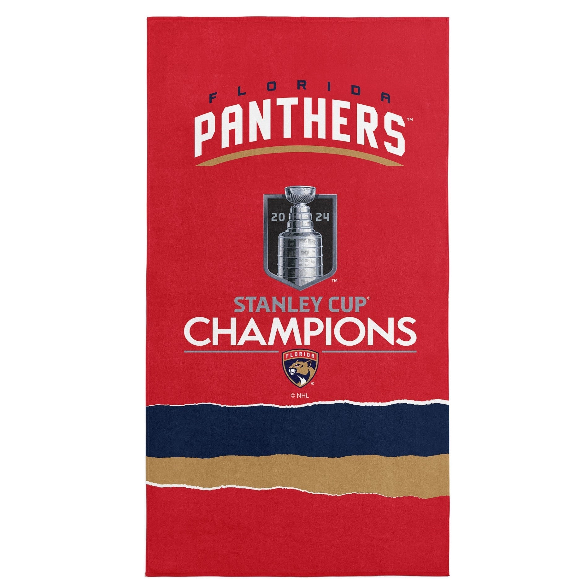 NHL Florida Panthers Comp Time Beach Towel 30x60 Inches