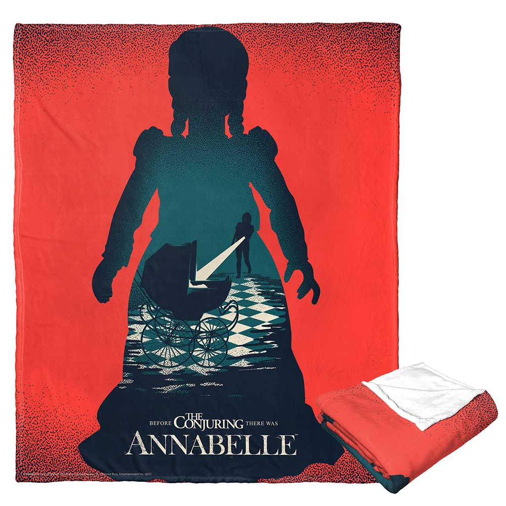 Warner Bros. Annabelle Poster Silk Touch Throw Blanket 50x60 Inches