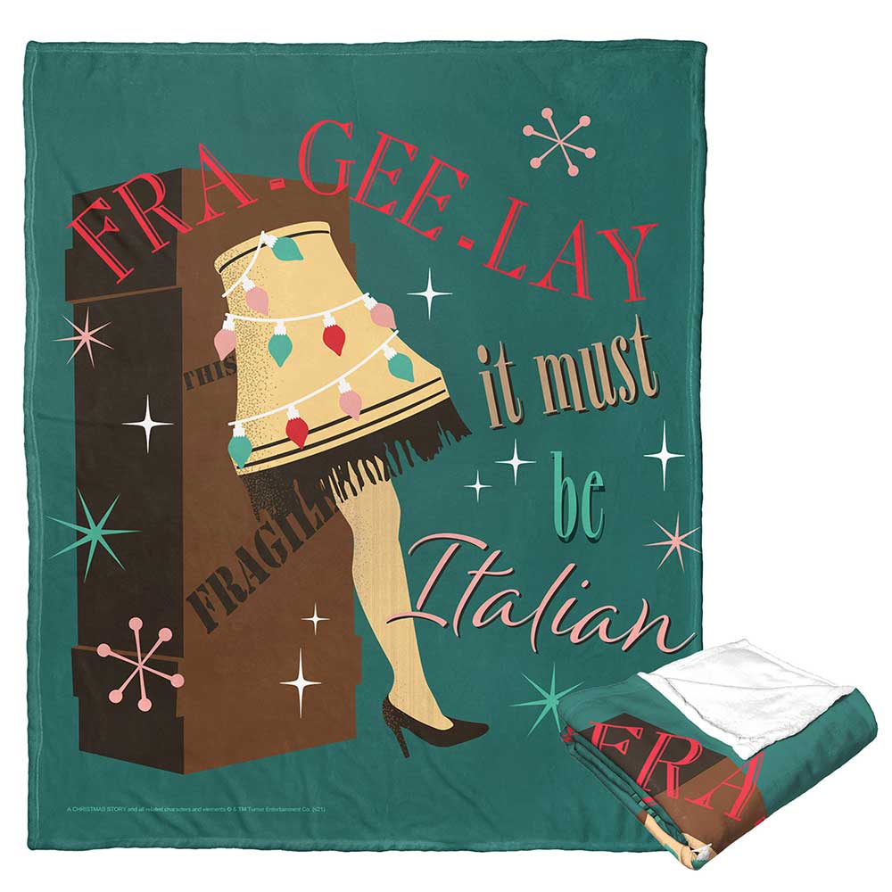 Warner Bros. A Christmas Story Fra Gee Lay Silk Touch Throw Blanket 50x60 Inches