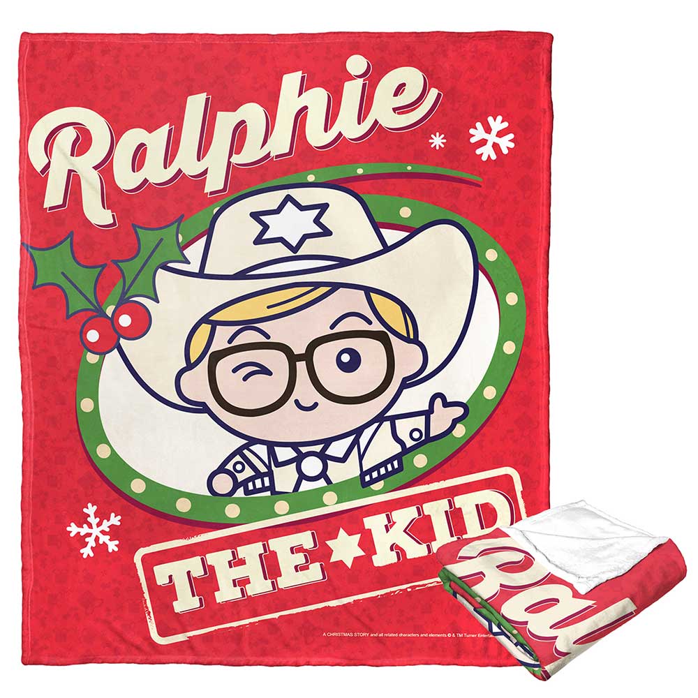 Warner Bros. A Christmas Story The Kid Silk Touch Throw Blanket 50x60 Inches
