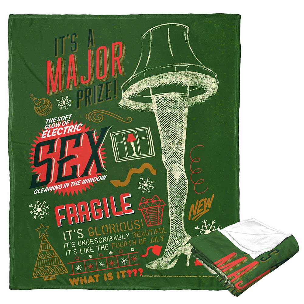 Warner Bros. A Christmas Story The Major Prize Silk Touch Throw Blanket 50x60 Inches
