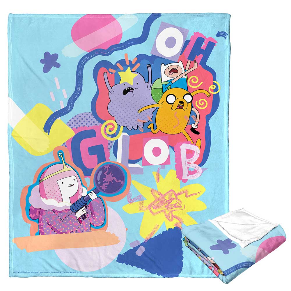 Cartoon Network Adventure Time Glob Silk Touch Throw Blanket 50x60 Inches