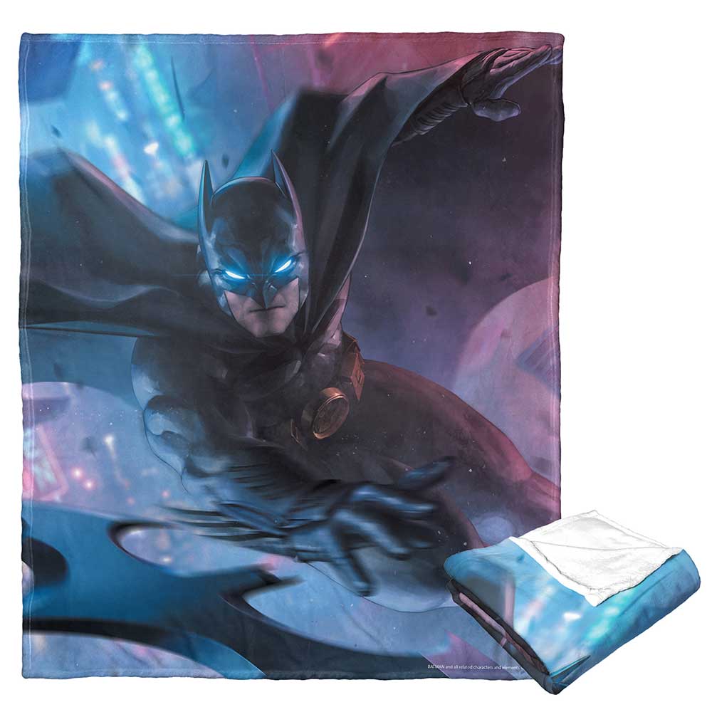 Warner Bros. Batman Batarang Cover Silk Touch Throw Blanket 50 x 60 Inches