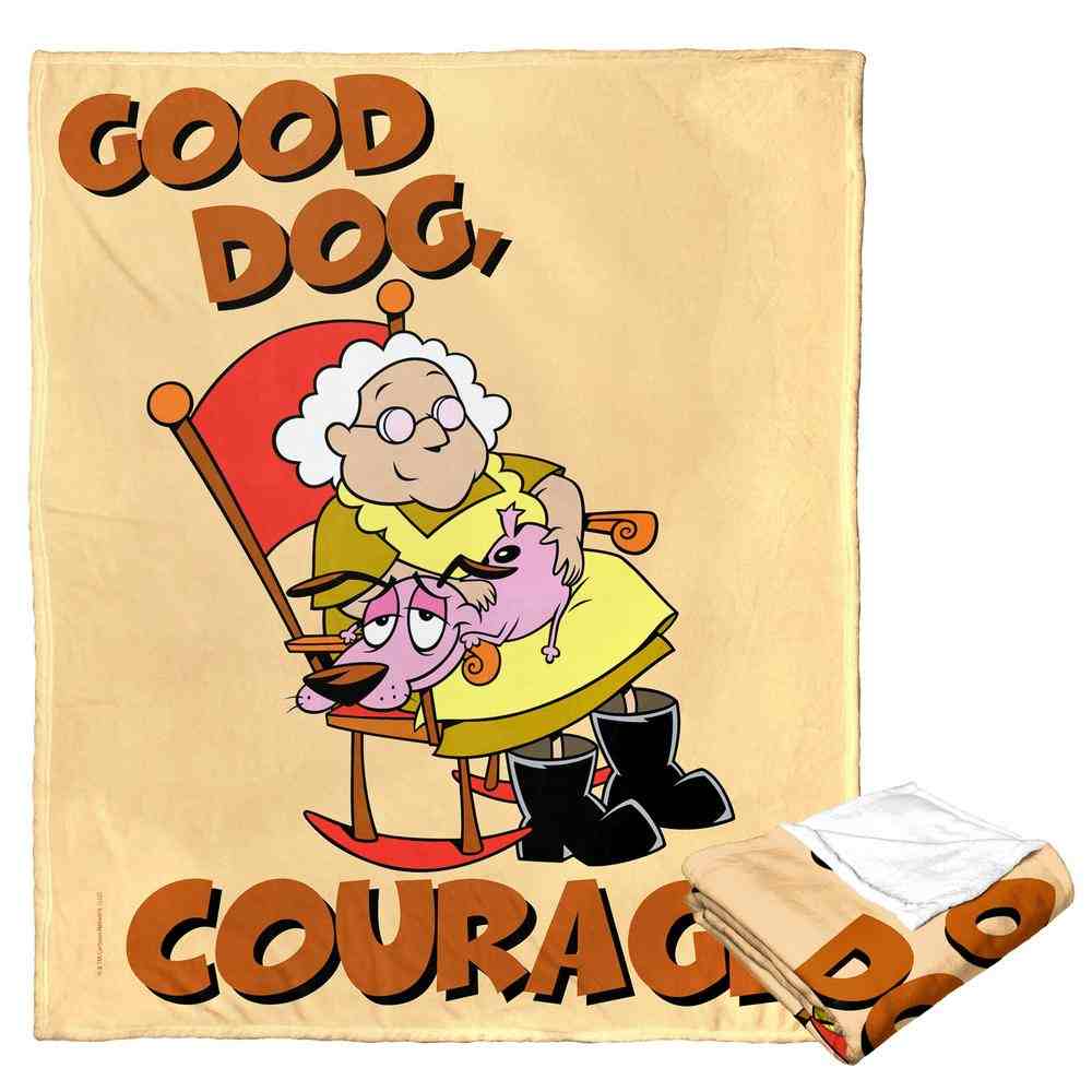 Cartoon Network Courage The Cowardly Dog Good Dog Courage Silk Touch Throw Blanket 50x60 Inches