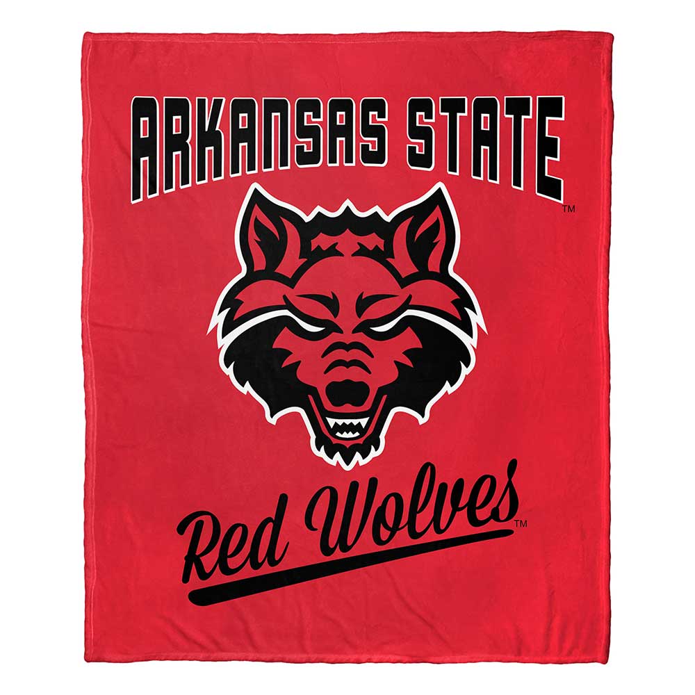 NCAA Arkansas State Red Wolves Alumni Silk Touch Throw Blanket 50x60 Inches