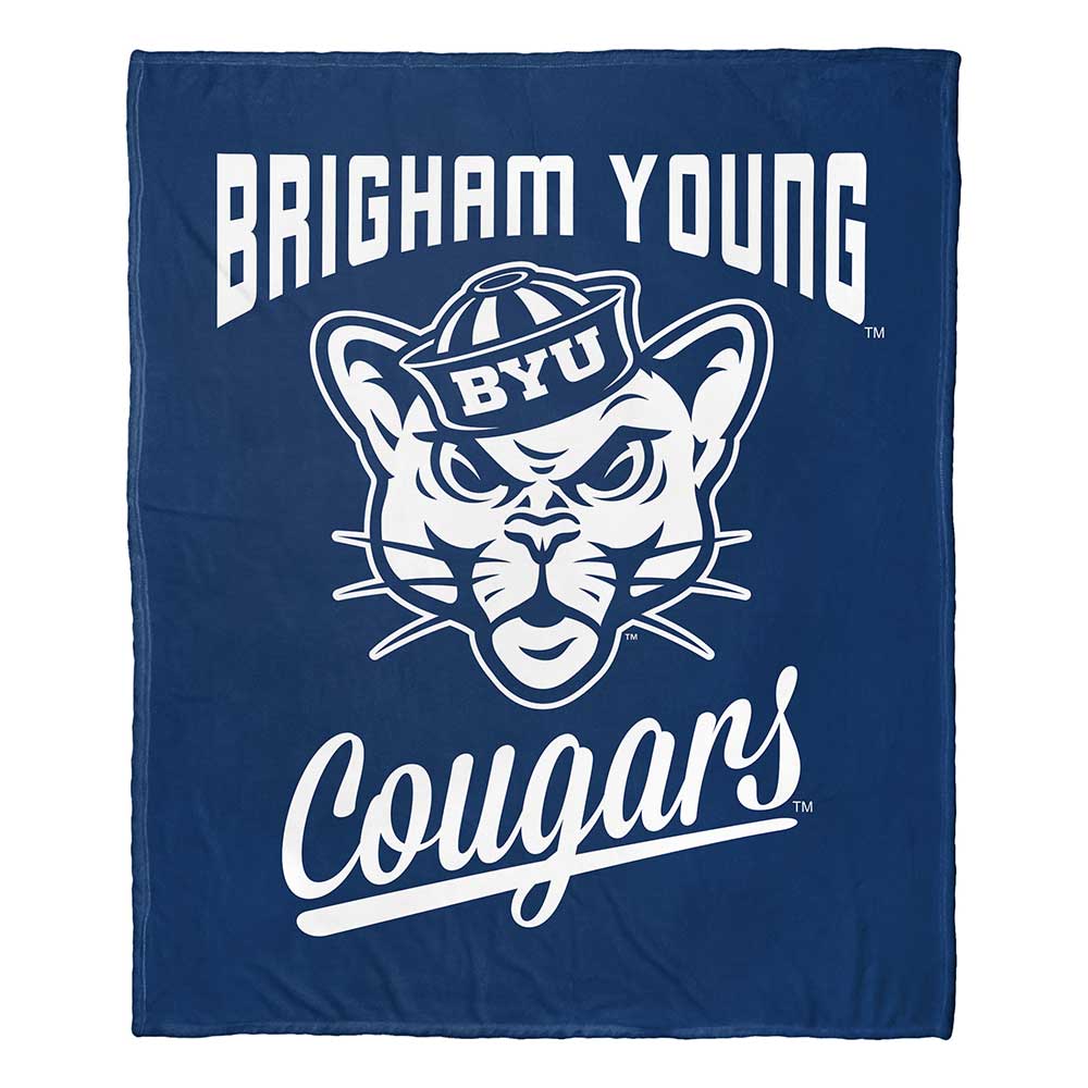 NCAA BYU Cougars Alumni Silk Touch Throw Blanket 50x60 Inches
