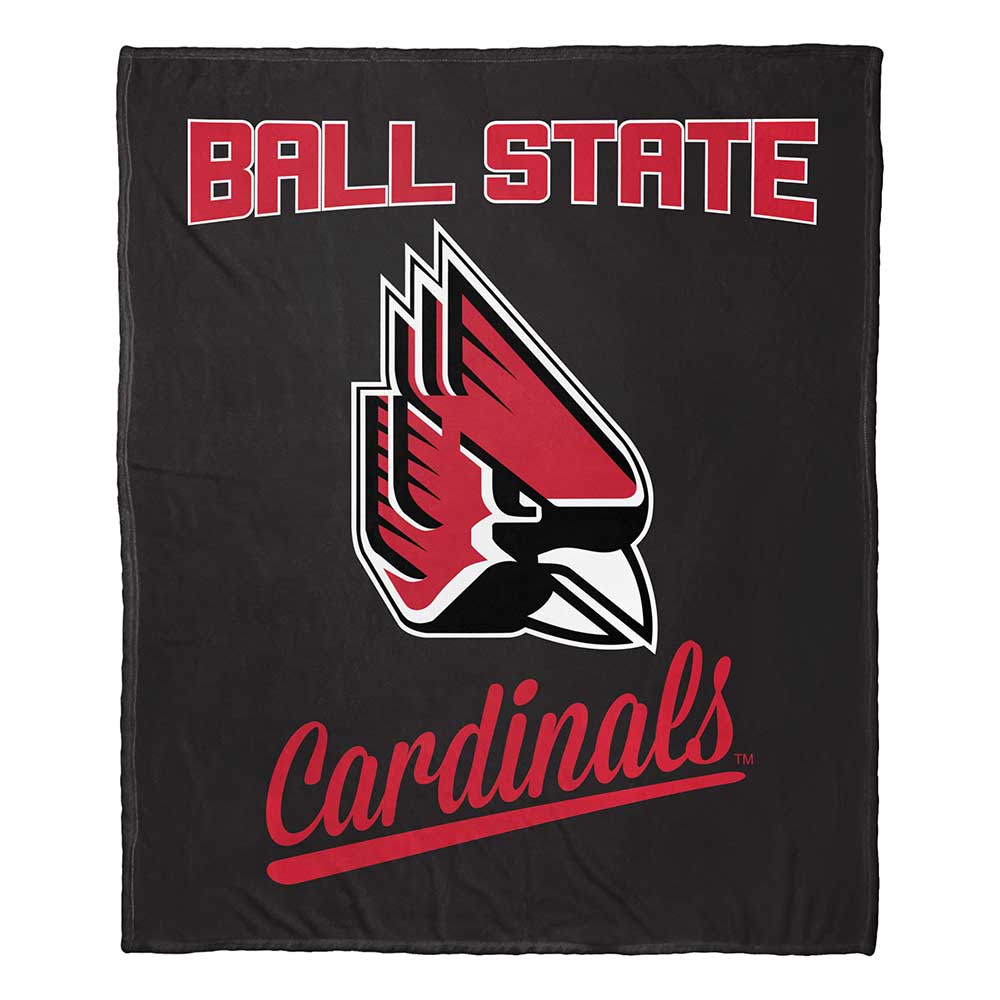 NCAA Ball State Cardinals Alumni Silk Touch Throw Blanket 50x60 Inches