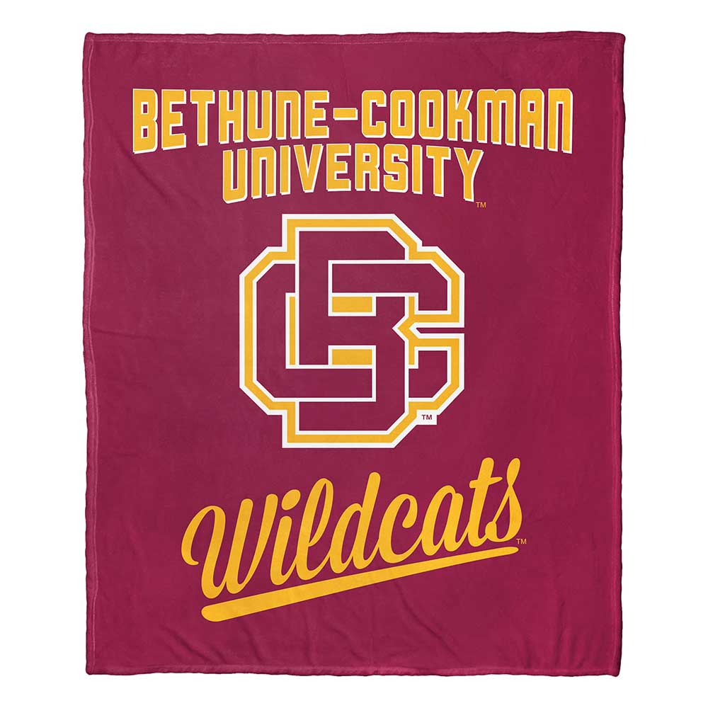 NCAA Bethune Cookman Wildcats Alumni Silk Touch Throw Blanket 50x60 Inches