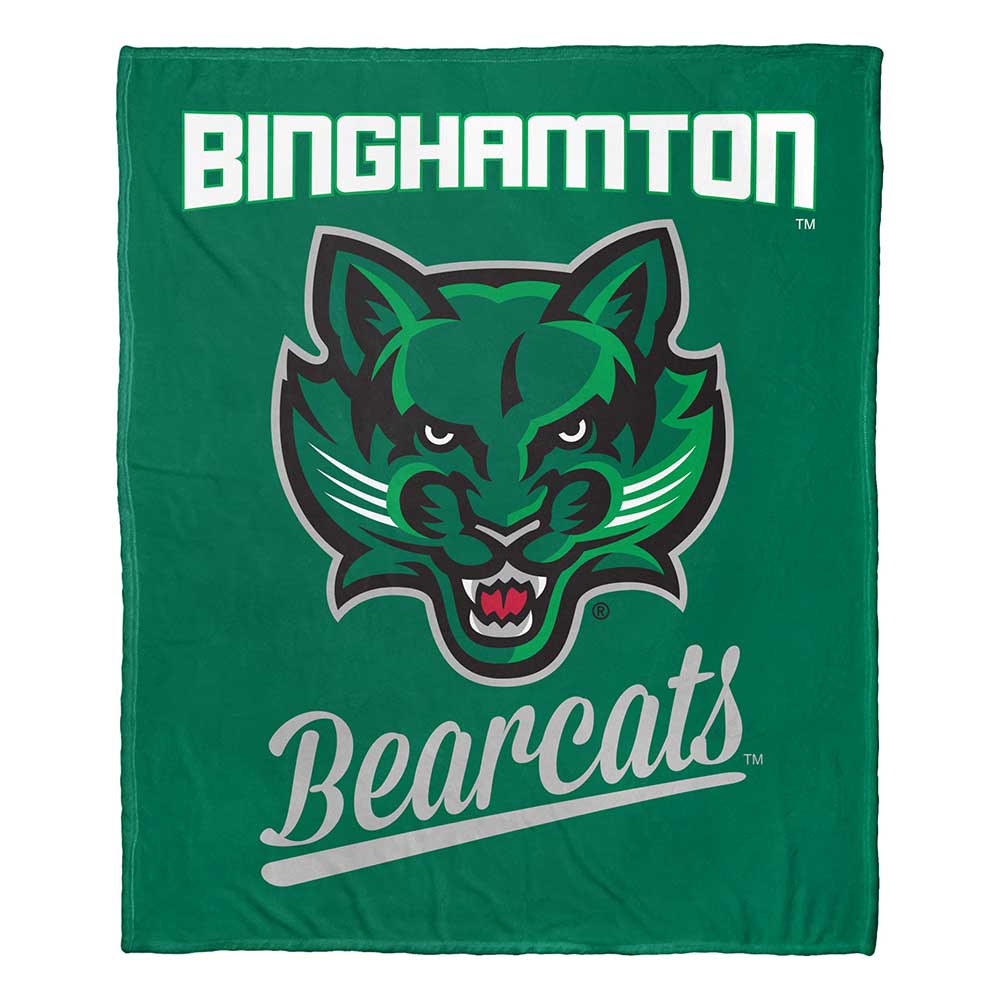 NCAA Binghamton Bearcats Alumni Silk Touch Throw Blanket 50x60 Inches
