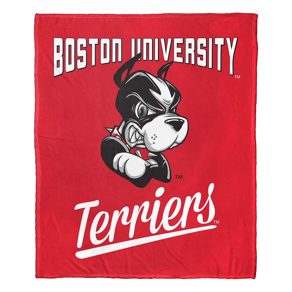 NCAA Boston University Terriers Alumni Silk Touch Throw Blanket 50x60 Inches