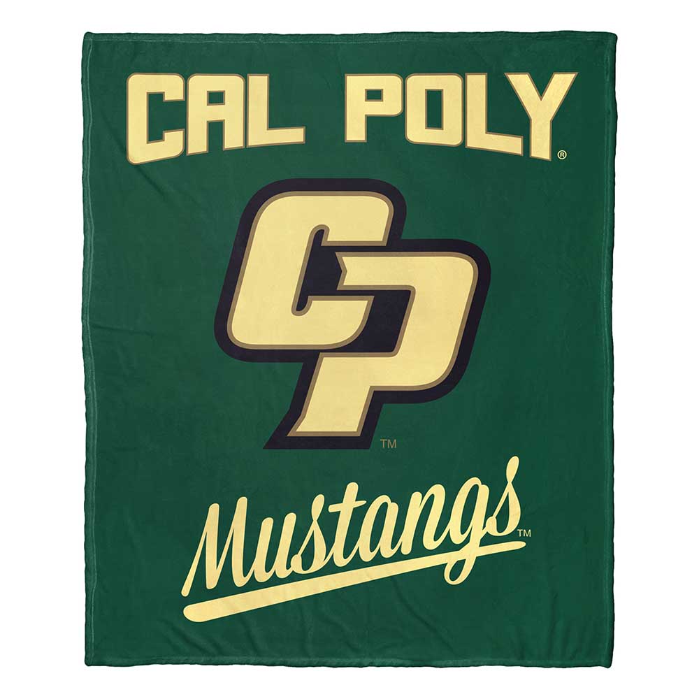 NCAA Cal Poly Mustangs Alumni Silk Touch Throw Blanket 50x60 Inches