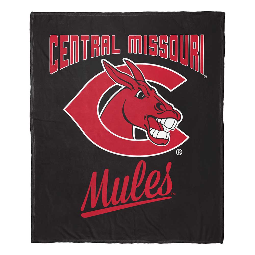 NCAA Central Missouri Mules Alumni Silk Touch Throw Blanket 50x60 Inches