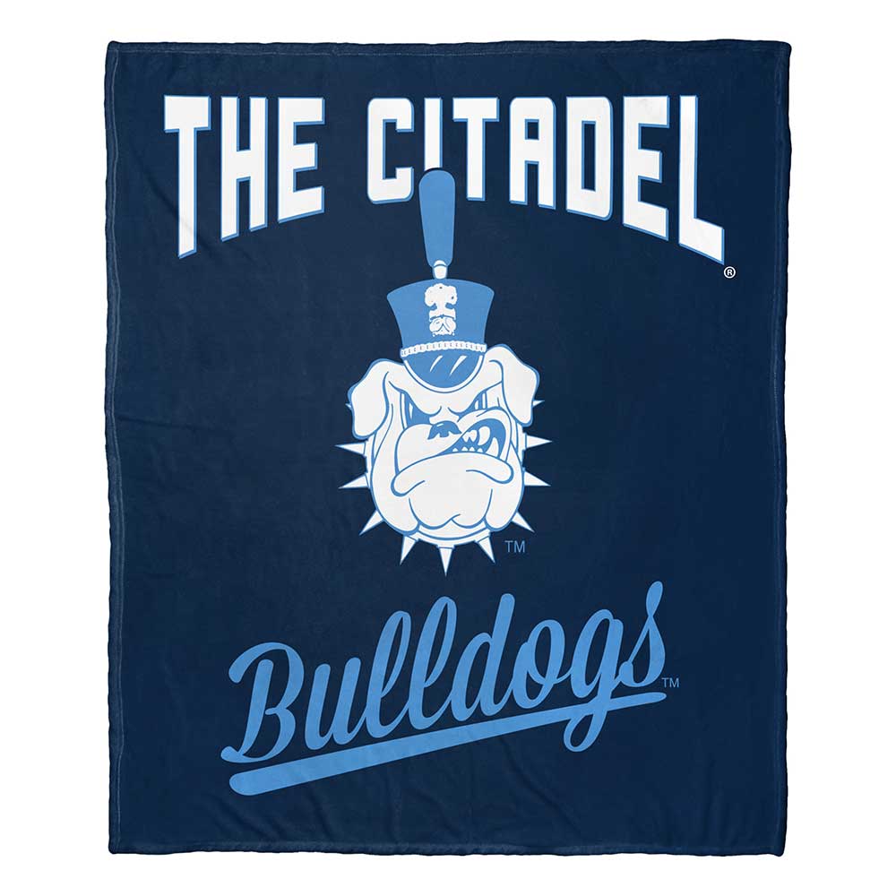 NCAA Citadel Bulldogs Alumni Silk Touch Throw Blanket 50x60 Inches