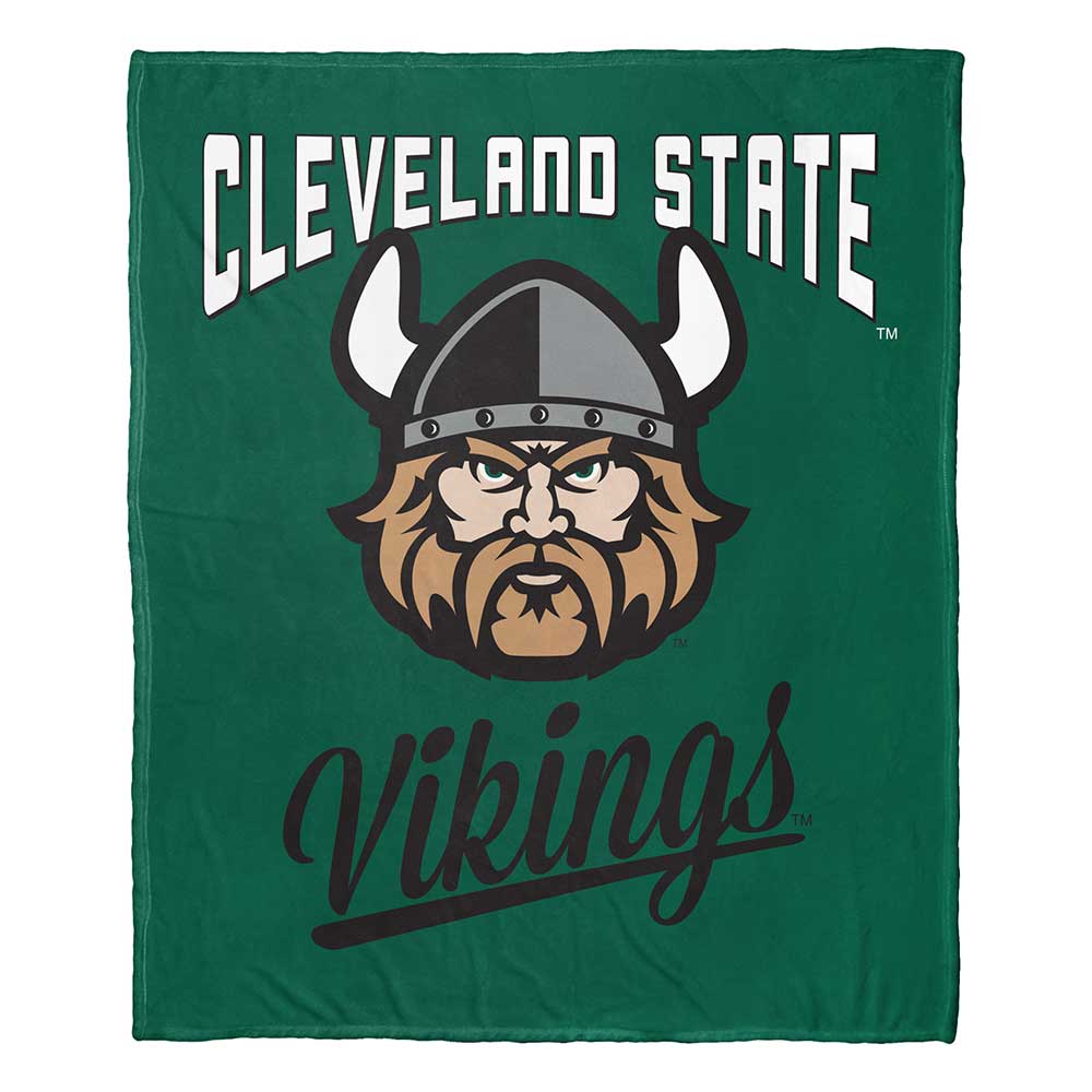 NCAA Cleveland State Vikings Alumni Silk Touch Throw Blanket 50x60 Inches
