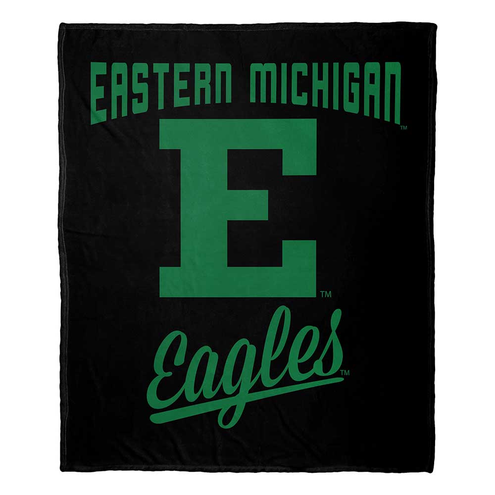 NCAA Eastern Michigan Eagles Alumni Silk Touch Throw Blanket 50x60 Inches
