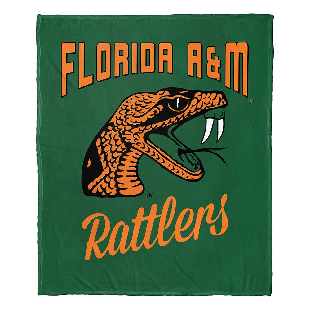 NCAA Florida A&M Rattlers Alumni Silk Touch Throw Blanket 50x60 Inches