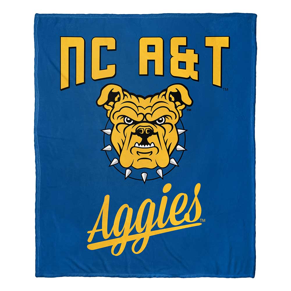 NCAA North Carolina A&T Aggies Alumni Silk Touch Throw Blanket 50x60 Inches