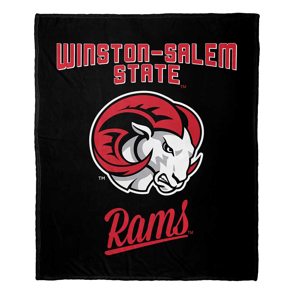 NCAA Winston Salem State Rams Alumni Silk Touch Throw Blanket 50x60 Inches