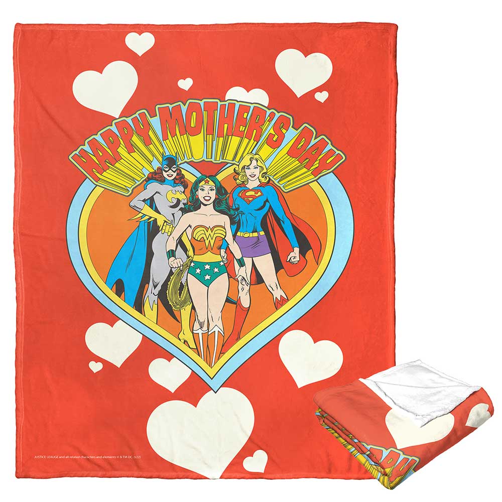 Warner Bros. Justice League Mom Group Silk Touch Throw Blanket 50x60 Inches