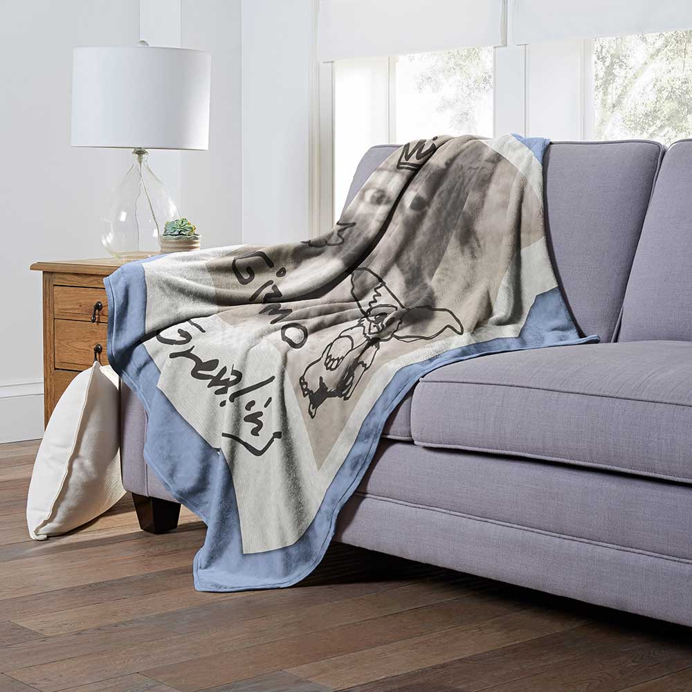 Warner Bros. Gremlins Signed By Gizmo Silk Touch Throw Blanket 50x60 Inches