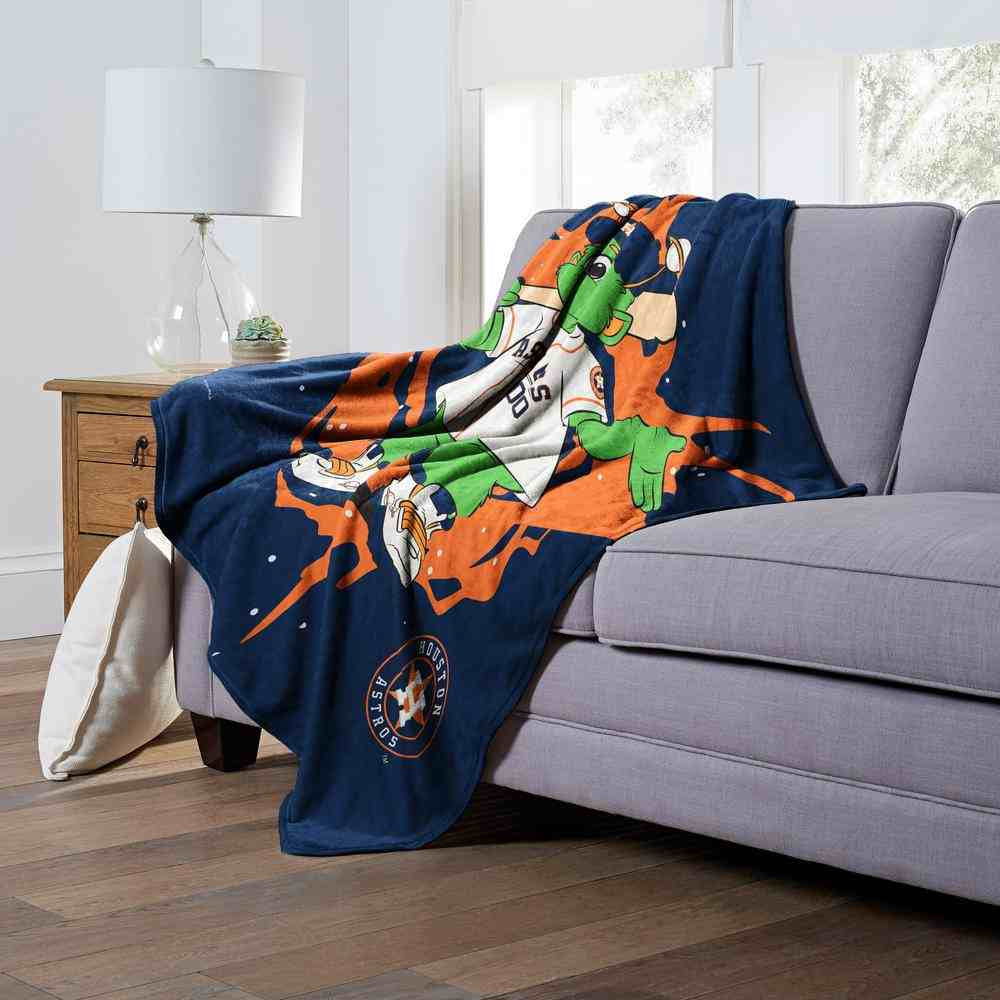 MLB Houston Astros Mascot Silk Touch Throw Blanket 50x60 Inches