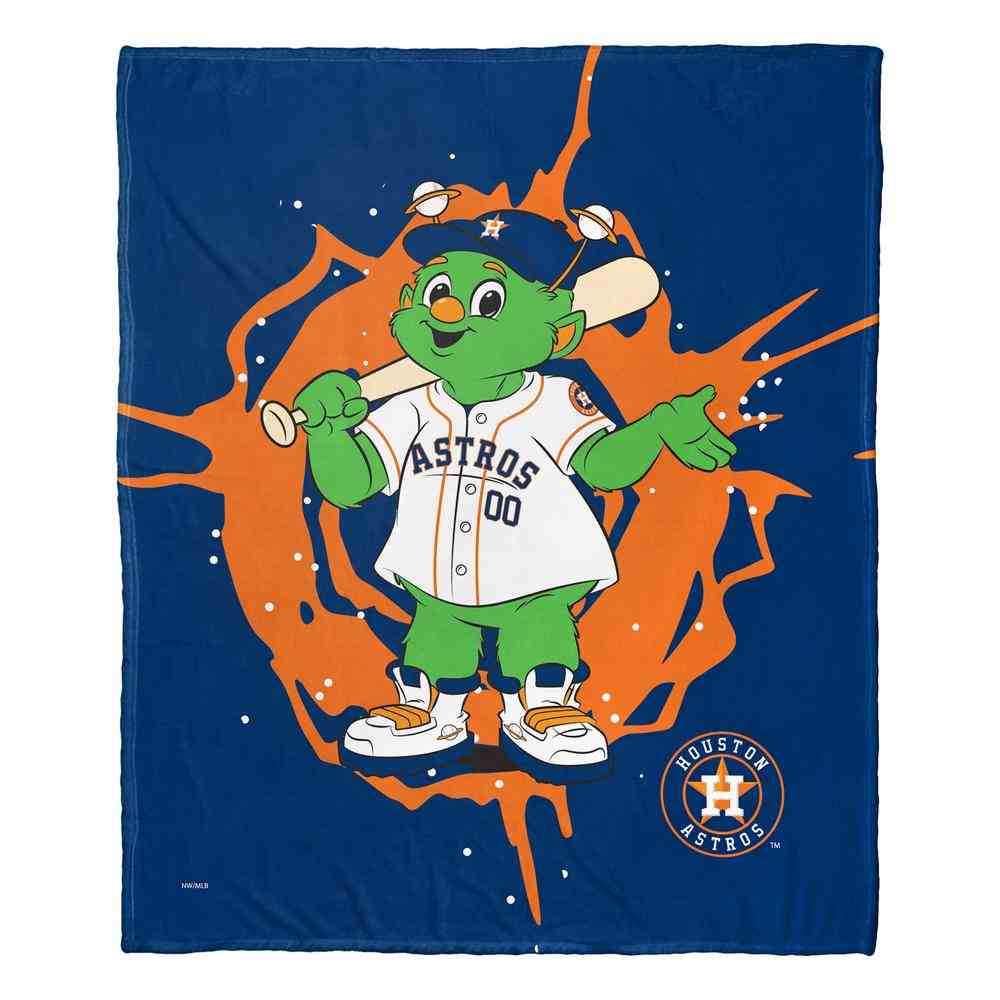 MLB Houston Astros Mascot Silk Touch Throw Blanket 50x60 Inches