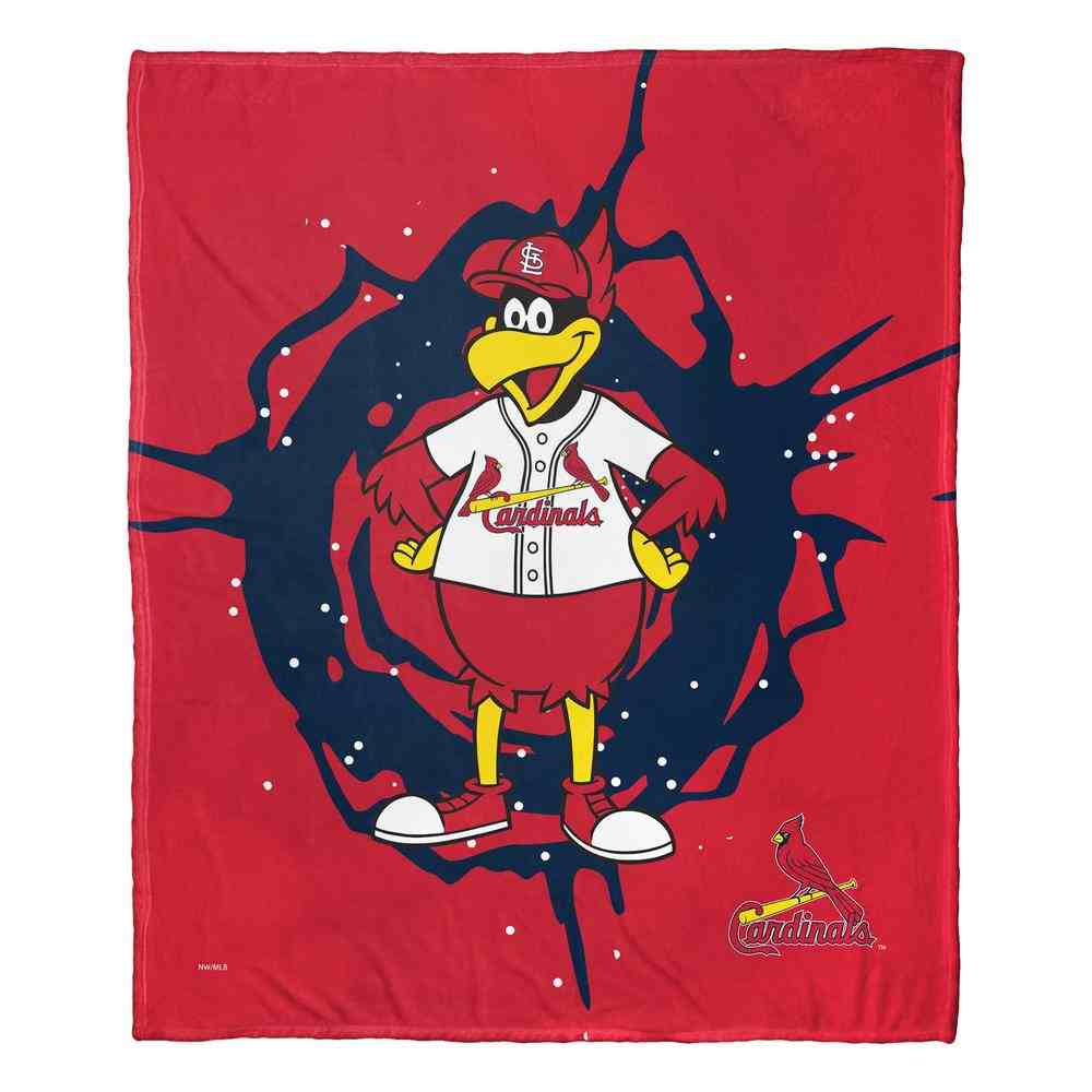 MLB St. Louis Cardinals Mascot Silk Touch Throw Blanket 50x60 Inches